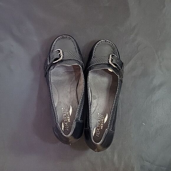 AEROSOLES HEELREST ROUND TOE BUCKLE CLOSURE DETAILS SLIP-ON WOMEN"S SHOE - Picture 5 of 16